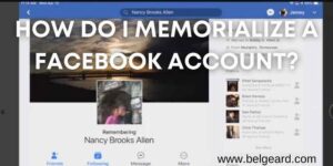 How do I memorialize a Facebook account?